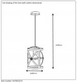 Подвесной светильник Lucide 31378/22/15 CASTELLO