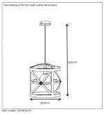 Подвесной светильник Lucide 31378/32/15 CASTELLO