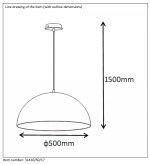 Подвесной светильник Lucide 31410/50/17 RIVA