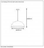 Светильник подвесной Lucide 31410/50/30 RIVA черный