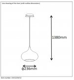 Подвес Lucide 31412/24/12 RIVA