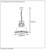Подвесной светильник Lucide 31471/46/61 OLD BURDIE