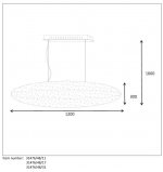 Подвесной светильник Lucide 31476/48/11 GALILEO/LED