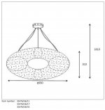 Подвесной светильник Lucide 31476/56/31 GALILEO/LED