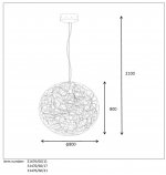 Подвесной светильник Lucide 31476/60/31 GALILEO/LED