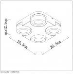 Потолочный светильник Lucide 33158/19/31 MITRAX/LED