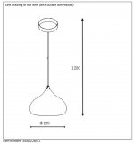 Подвесной светильник Lucide 34403/28/41 SOLO