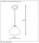 Подвесной светильник Lucide 34404/25/41 SOLO