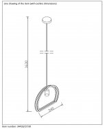 Подвесной светильник Lucide 34418/27/30 CONTOUR
