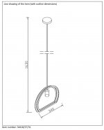Подвесной светильник Lucide 34418/27/31 CONTOUR