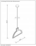 Подвесной светильник Lucide 34419/40/31 CONTOUR