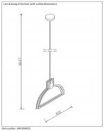 Подвесной светильник Lucide 34419/40/31 CONTOUR