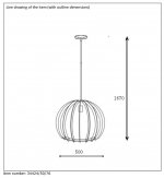 Подвесной светильник Lucide 34424/50/76 BOUNDE