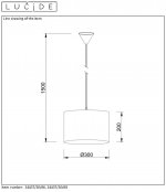 Подвесной светильник 34437/30/68 ADRIAN Lucide