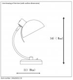 Настольная лампа Lucide 34620/01/15 CAMPO