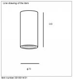 Потолочный светильник Lucide 35100/14/31 GIPSY