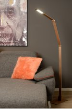 Торшер коричневый светодиодный Lucide 35700/10/43