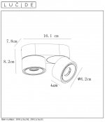 Потолочный светильник Lucide 35911/16/31