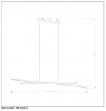 Подвесной светильник Lucide 36410/40/11 DUAL LED