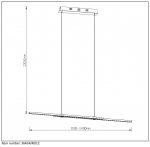 Подвесной светильник Lucide 36414/40/12 EXTENSI LED