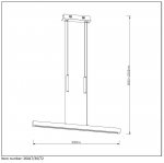 Подвесной светильник Lucide 36417/30/72 GEENA LED