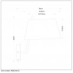 Настенный светильник бра Lucide 40201/01/11 SAXEN