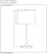 Настольная лампа 40511/81/36 ENCRE Lucide