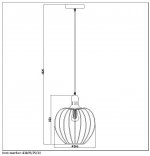 Подвесной светильник Lucide 43405/25/30 MESH