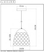 Подвесной светильник 43408/24/31 GALLA Lucide