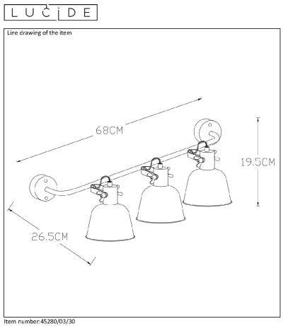 Светильник Lucide 45280/03/30