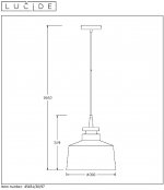 Подвесной светильник 45451/30/97 CAMUS Lucide