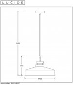 Подвесной светильник 45452/40/97 CAMUS Lucide