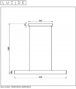 Подвесной светильник 45455/50/30 RAYA Lucide