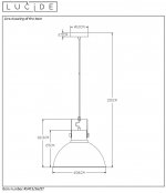 Подвесной светильник Lucide 45473/36/97