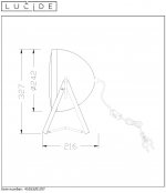 Настольная лампа 45553/01/97 MOPEDD Lucide