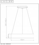 Подвесной светильник Lucide 46400/42/30