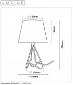 Настольная лампа 47500/81/17 GITTA Lucide