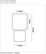Настольная лампа 47502/81/36 GREASBY Lucide