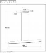 Подвесной светильник Lucide 48450/32/72