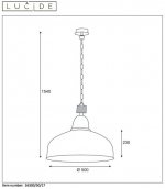 Подвесной светильник Lucide 56300/50/17 RANA