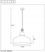 Подвесной светильник Lucide 56300/50/17 RANA