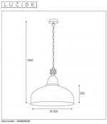 Подвесной светильник Lucide 56300/50/30 RANA