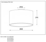 Потолочный светильник Lucide 61113/45/41 CORAL