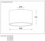 Потолочный светильник Lucide 61113/45/41 CORAL