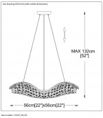 Люстра подвесная Lucide 70467/28/60 Cristo