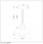 Подвесной светильник Lucide 71364/17/41 SETTANA
