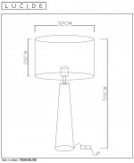 Настольная лампа Lucide 73504/81/30