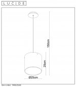 Подвесной светильник Lucide 74402/25/65