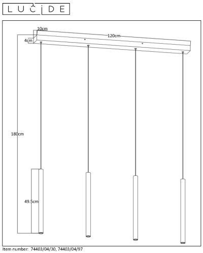 Светильник Lucide 74403/04/30