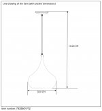 Подвесной светильник Lucide 76359/01/72 WOODY
